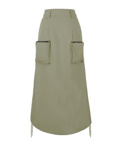 Long Skirt Kaki - LSK - Nâu