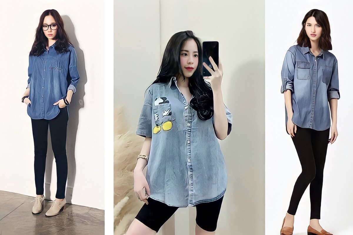 5+ cách phối quần jean nữ với quần jean đang thịnh hành