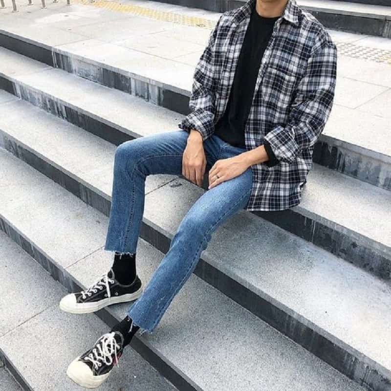 Một Số Cách Phối Áo Thun Với Áo Sơ Mi Khoác Ngoài Cho Nam