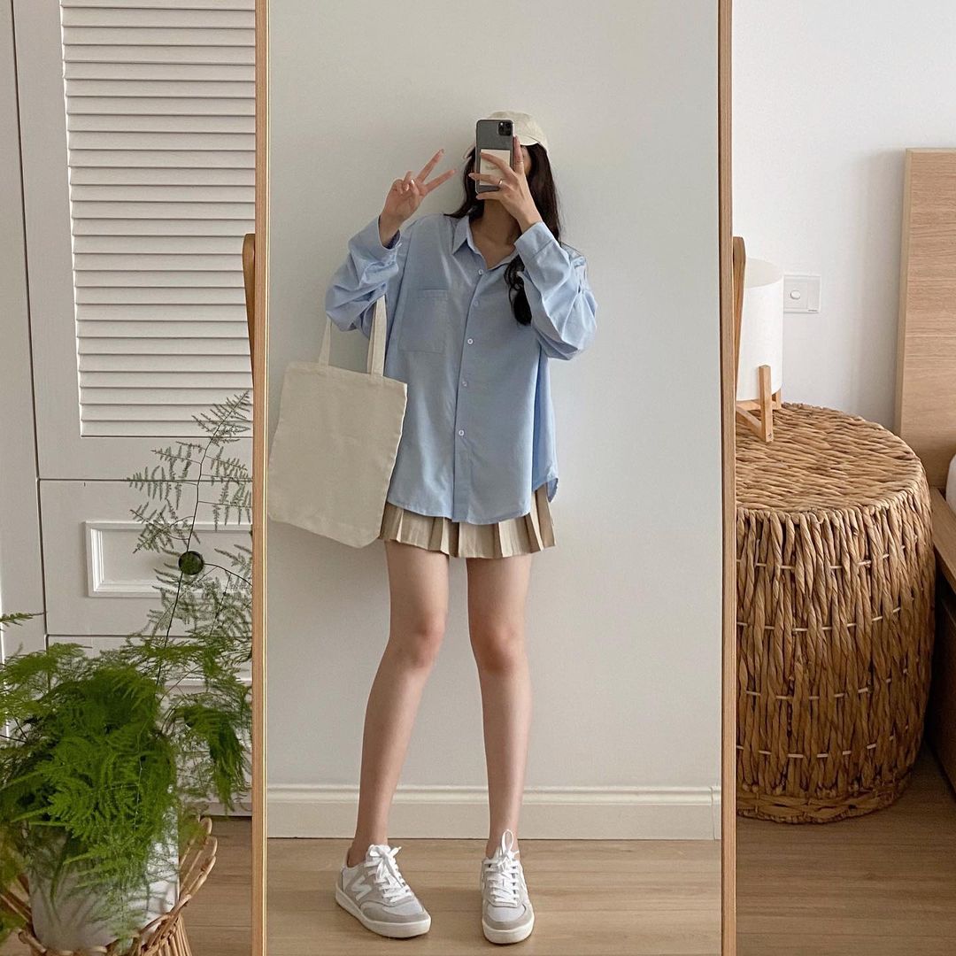 Gợi ý 8 tuyệt chiêu phối đồ với áo sơ mi nữ oversize đẹp - Vua Nệm