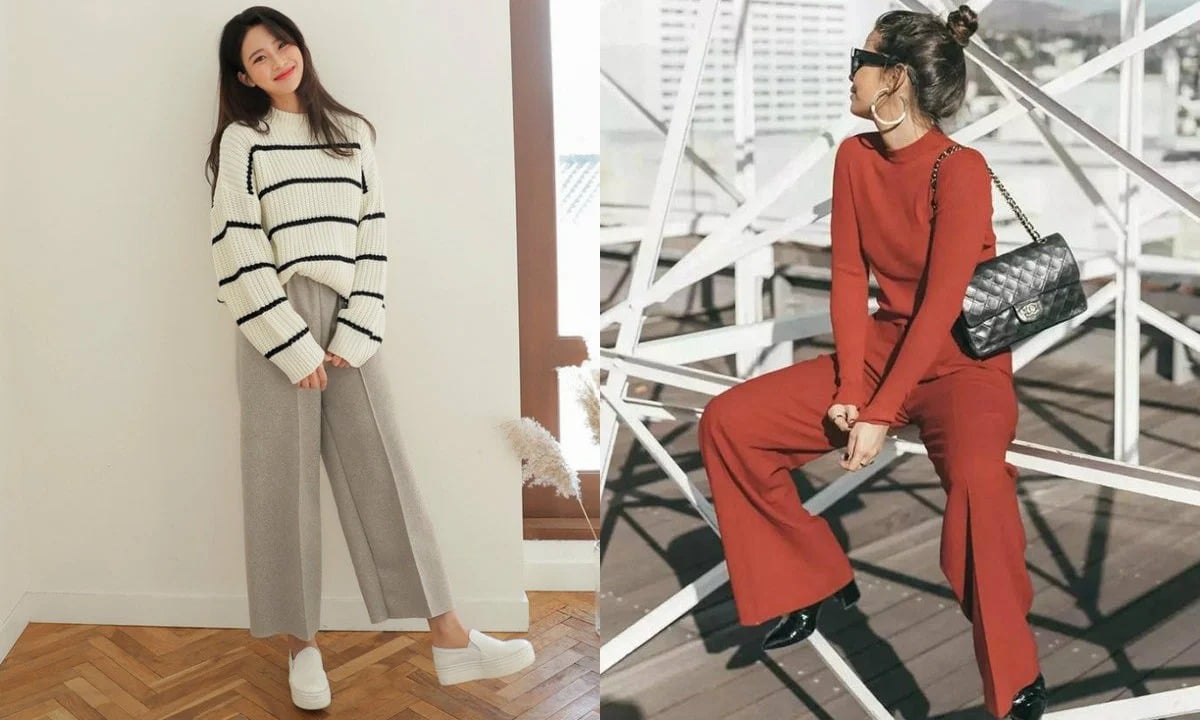 Cách phối đồ với quần ống rộng mùa đông - Sneaker Daily