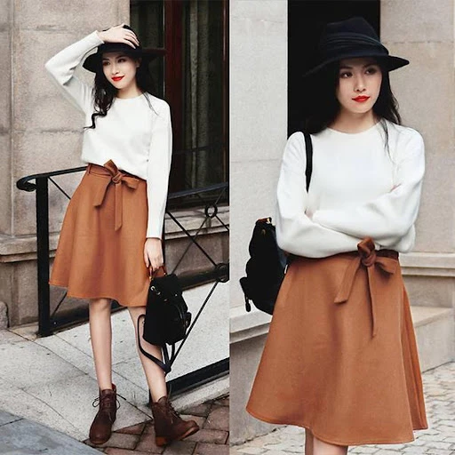 Mặc áo gì với váy da? 10+ Outfit nổi bật với chân váy da