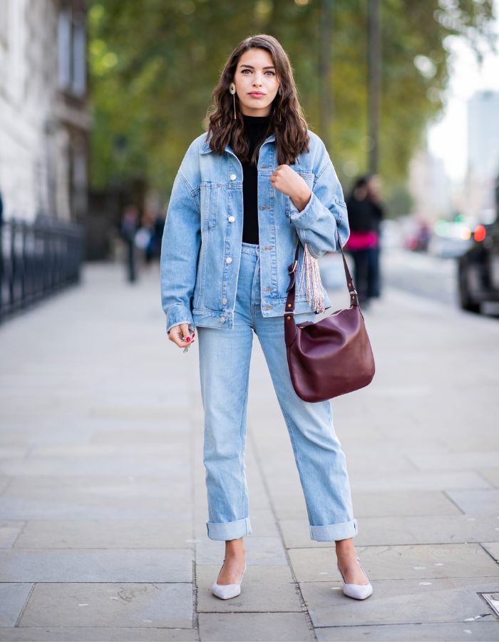 10 Cách phối quần jeans nữ lưng cao Hàn Quốc - Kiến Thức