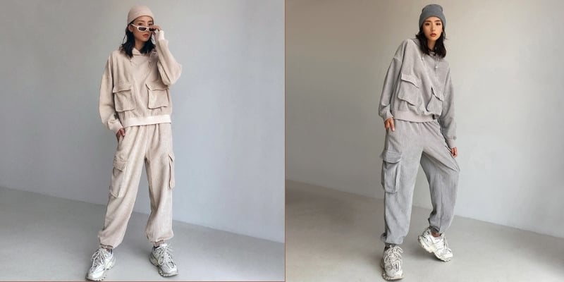 Phối đồ với quần nhung cực xinh Fashionista CHẤT