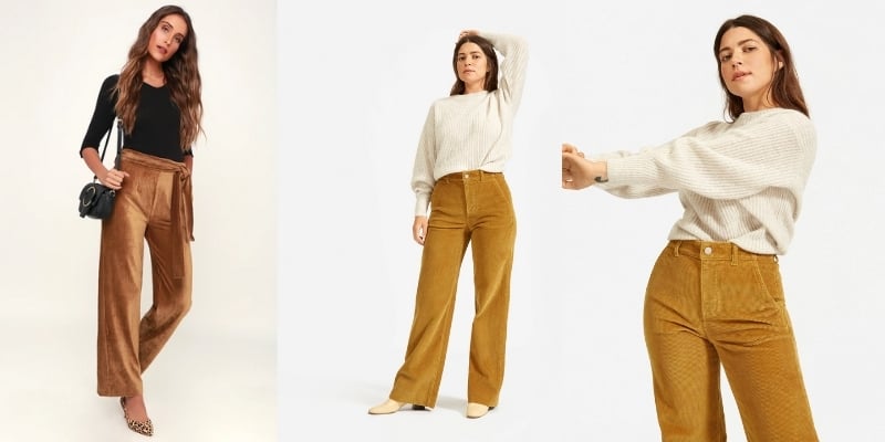 Phối đồ với quần nhung cực xinh Fashionista CHẤT