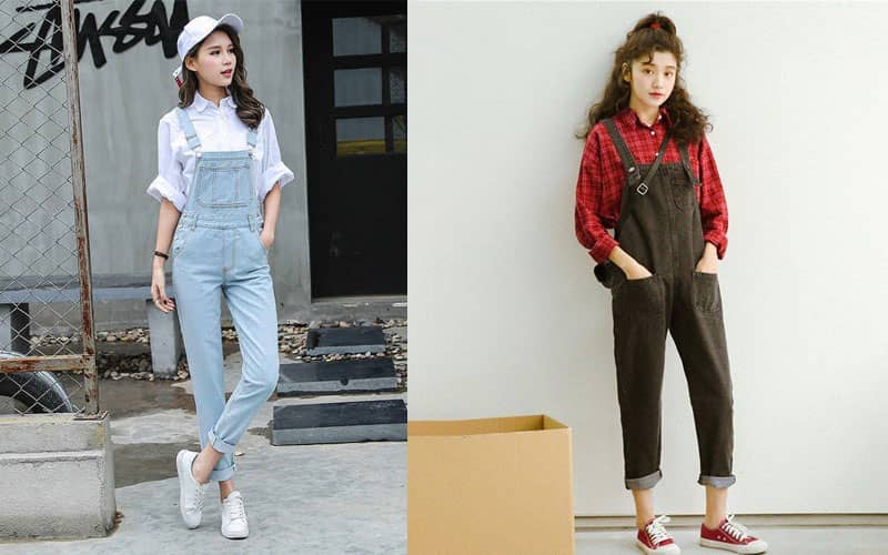 Loại áo nào hấp dẫn hơn với quần yếm?