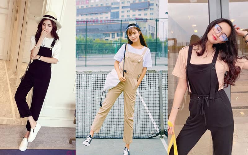 Loại áo nào hấp dẫn hơn với quần yếm?