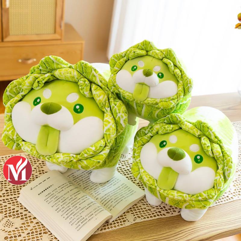 Gấu bông chó Shiba Cải bẹ xanh mới giúp bạn thư giãn