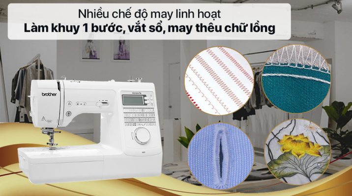 Máy có nhiều chế độ may linh hoạt