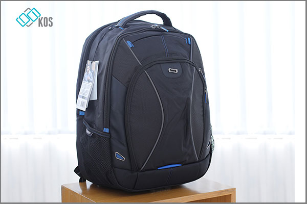 balo solo active elite màu đen đây là mẫu balo cho bạn nam thích không gian rộng