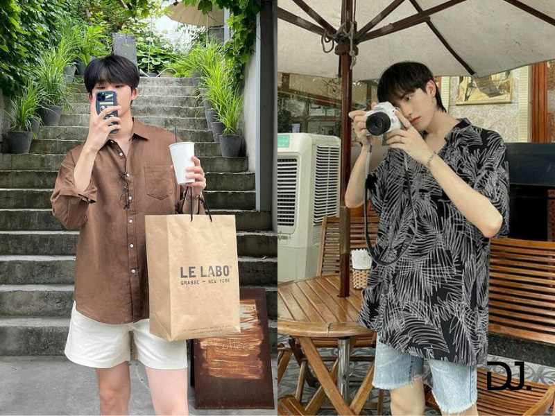 5 Cách phối đồ hiện đại với quần Short và áo sơ mi nam
