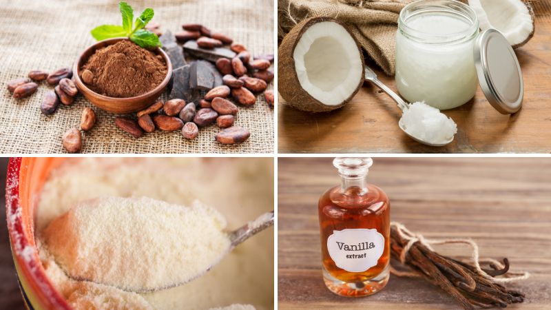 Thành phần sô cô la truyền thống Nguyên liệu làm socola truyền thống