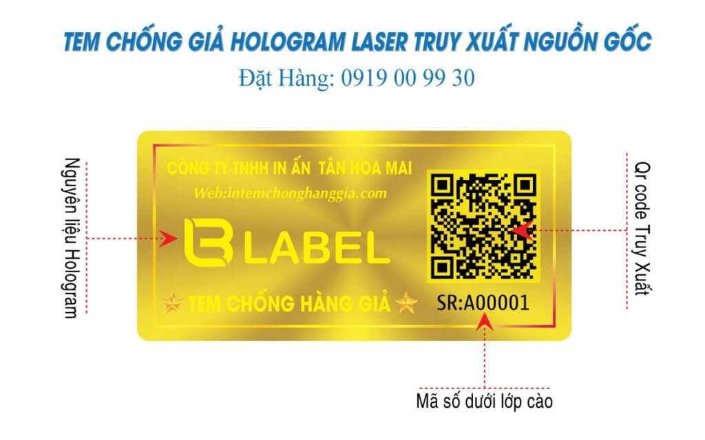 Cty in tem chống hàng giả nhanh, giá rẻ, thiết kế 0đ