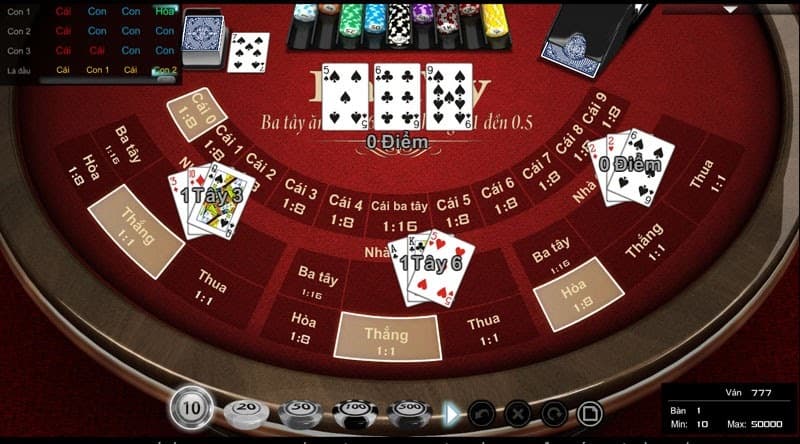 Chia nhỏ vốn cược khi chơi Ba Tây