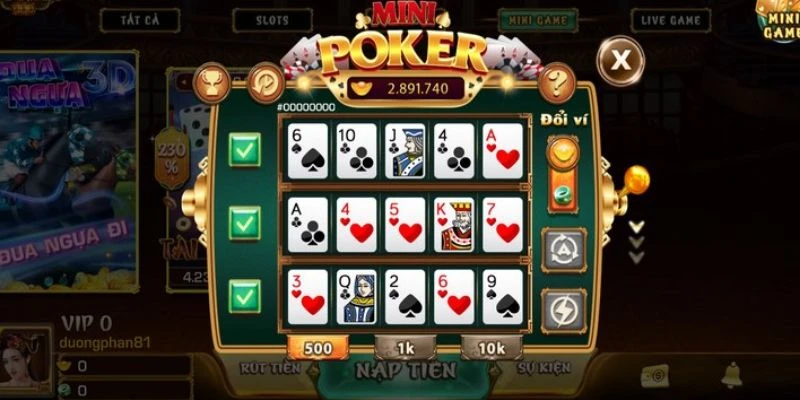Cách chơi Mini Poker - Hướng dẫn chi tiết cho người mới bắt đầu