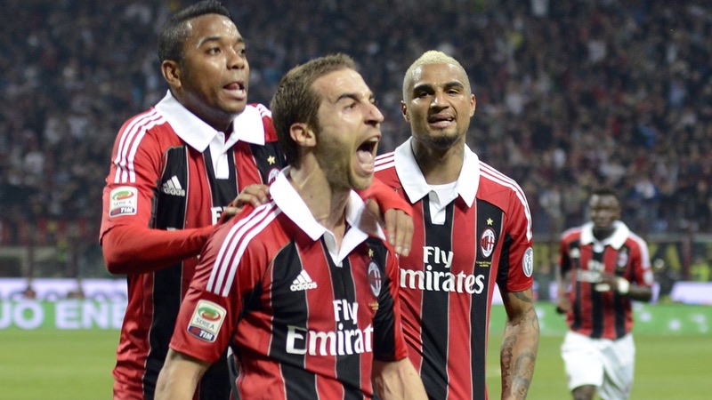 Mathieu Flamini trong màu áo AC Milan